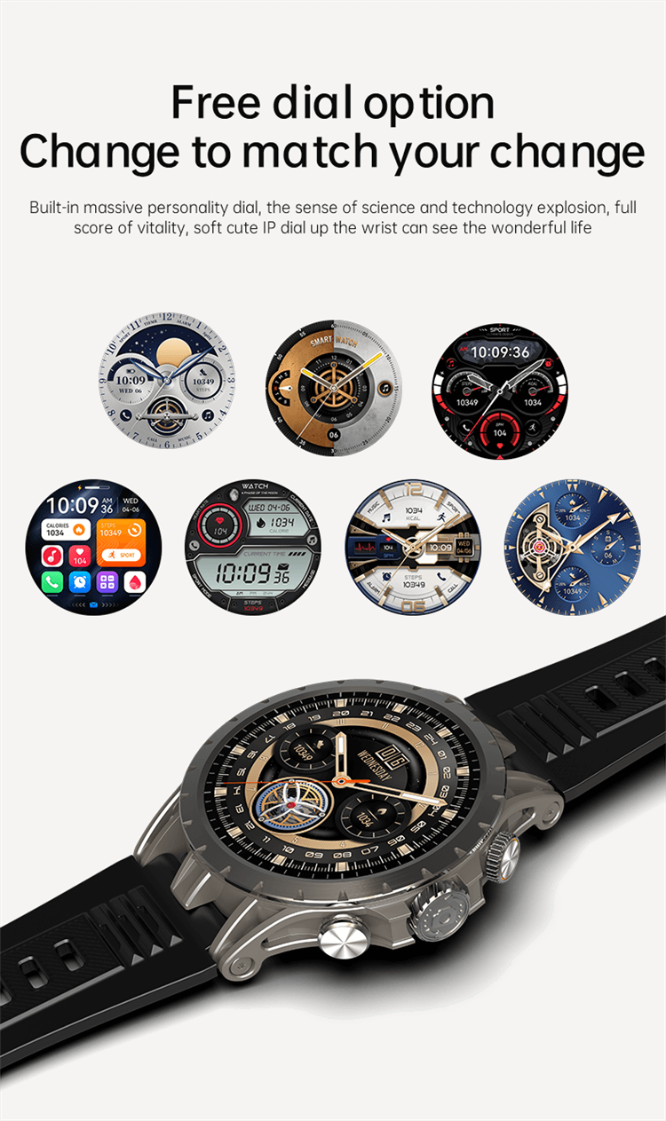 Valdus VG54 Pro 4G LTE SIM Android Smart Watch with AMOLED Display, Camera, GPS & Calling Support
