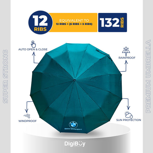 12(=132) Ribs Automatic Open & Close Compact Umbrella (4 Color)