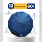 12(=60) Ribs Shankar Golden (Inner side) Color Auto Open & Close Umbrella (4 Color)