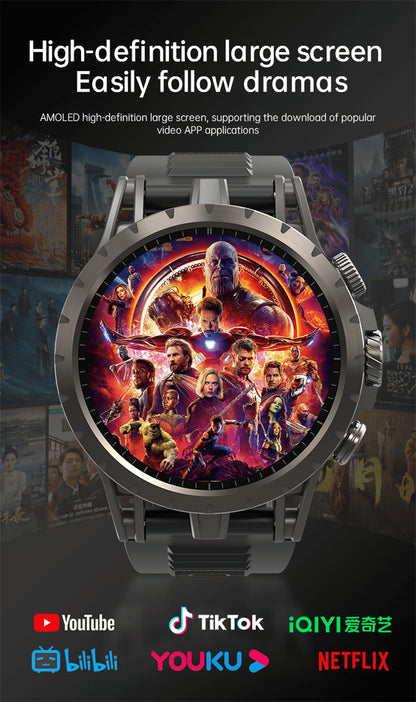 Valdus VG54 Pro 4G LTE SIM Android Smart Watch with AMOLED Display, Camera, GPS & Calling Support