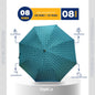 8(=8) Ribs Rahman Mukut Automatic Open Long Umbrella  (4 Colour)