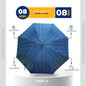 8(=8) Ribs Rahman Mukut Automatic Open Long Umbrella  (4 Colour)