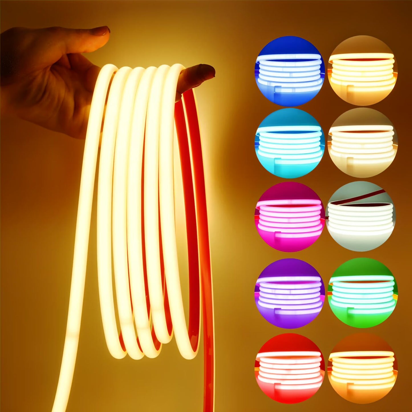 GearUP NEON LED Strip Light (5M, Ice Blue Color)