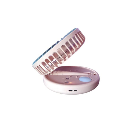 JYSUPER JY-2215 Folding Rechargeable Fan With LED Light – Random Color