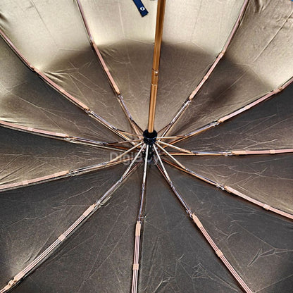 12(=60) Ribs Shankar Golden (Inner side) Color Auto Open & Close Umbrella (4 Color)